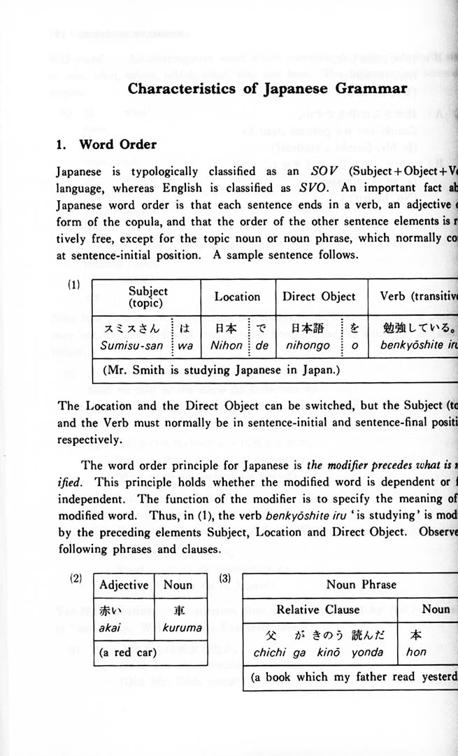 A Dictionary of Basic Japanese Grammar Page 10