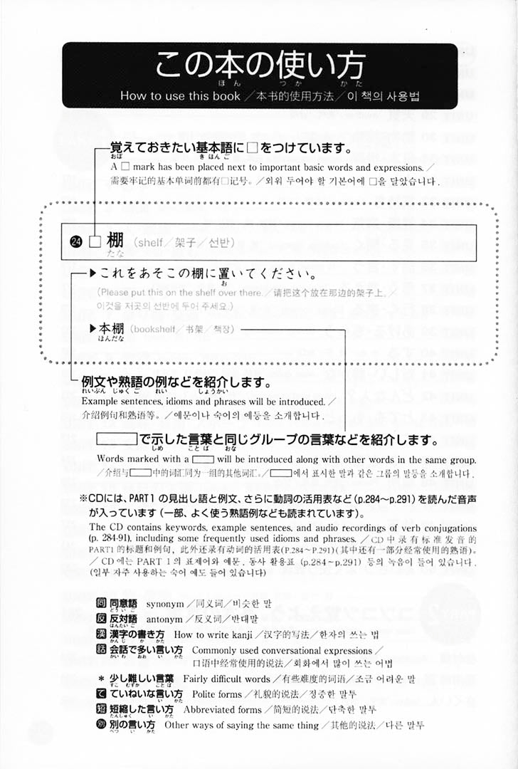 Japanese Quick Mastery of Vocabulary Basic 1800 Page 1