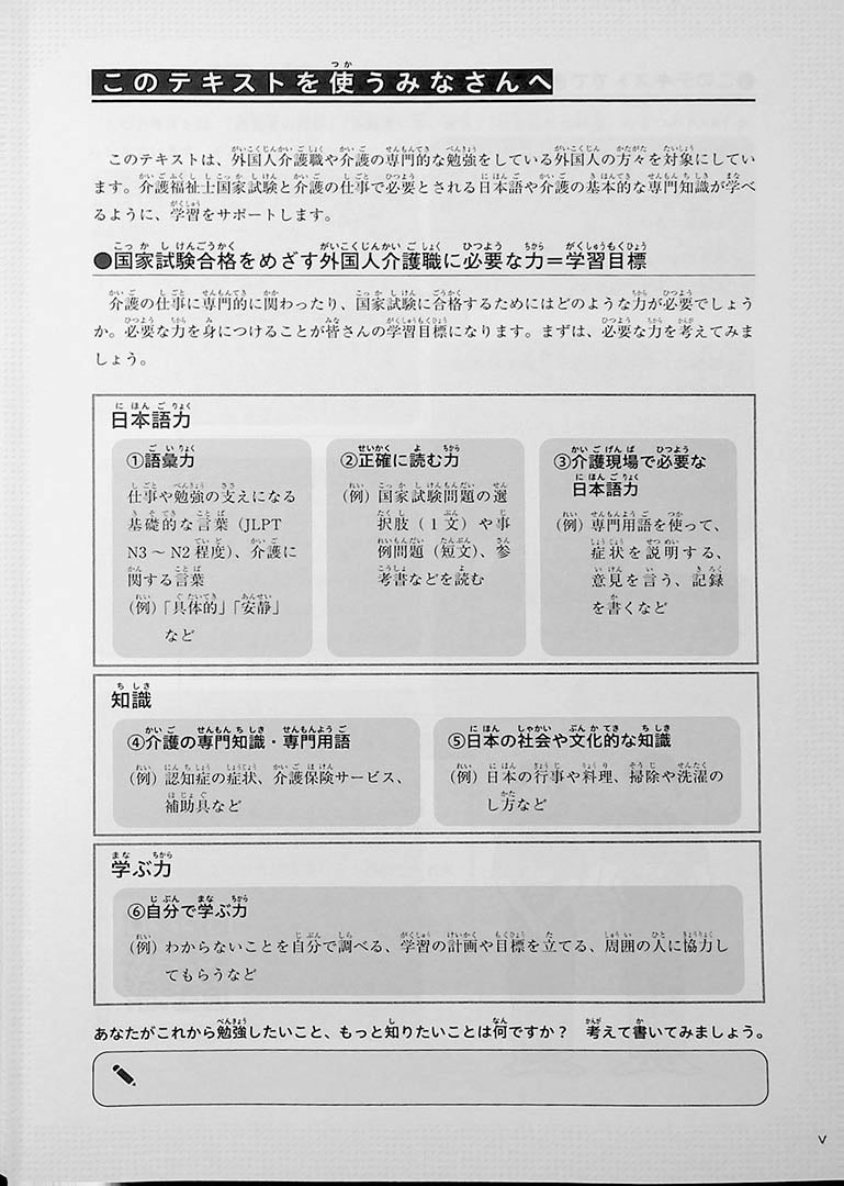 Japanese for Nursing Care Page 5