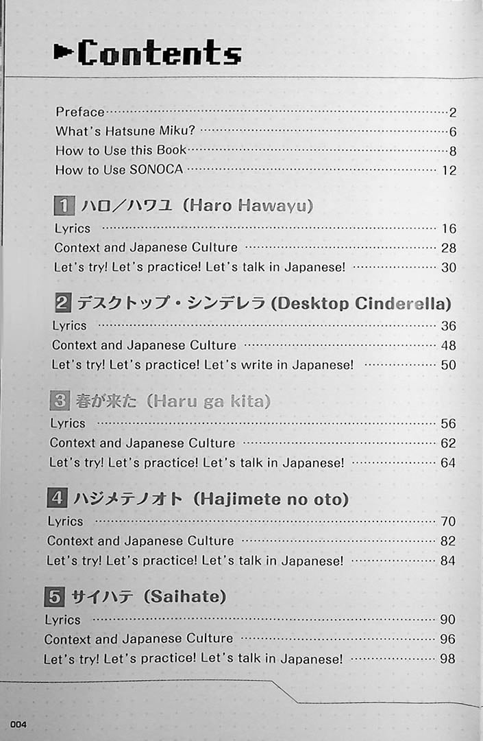 Miku De Nihongo Page 4