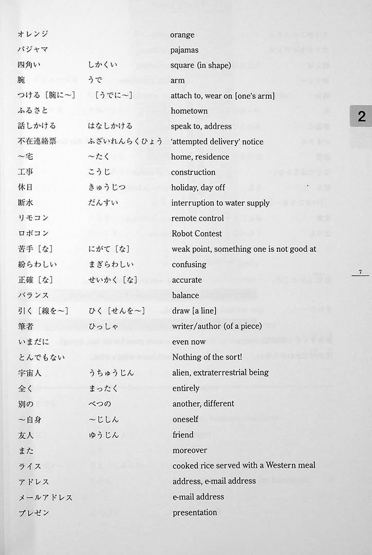 Minna No Nihongo Chukyu 1 English Translation Page 7