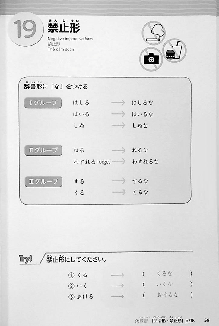 Nihongo Katsuyou Master Page 59