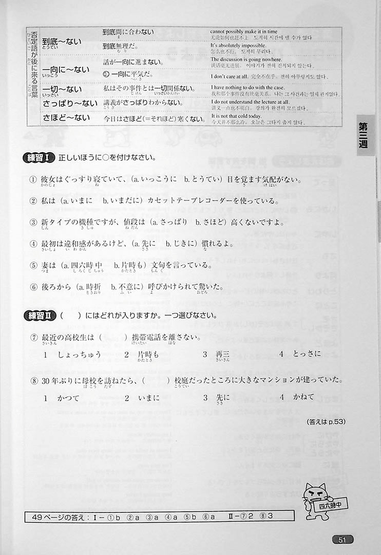 Nihongo So Matome JLPT N1 Vocabulary Page 51