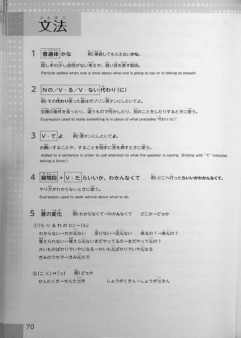 Pre-Intermediate Japanese Page 70