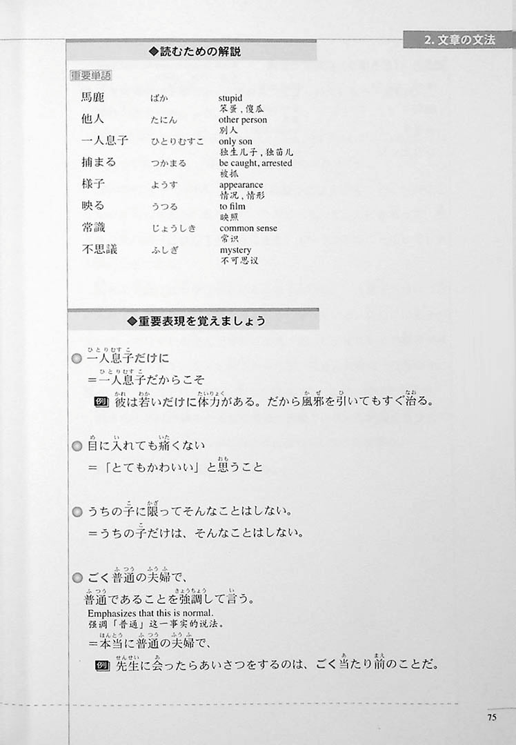 The Preparatory Course for the JLPT N3 Reading Page 75