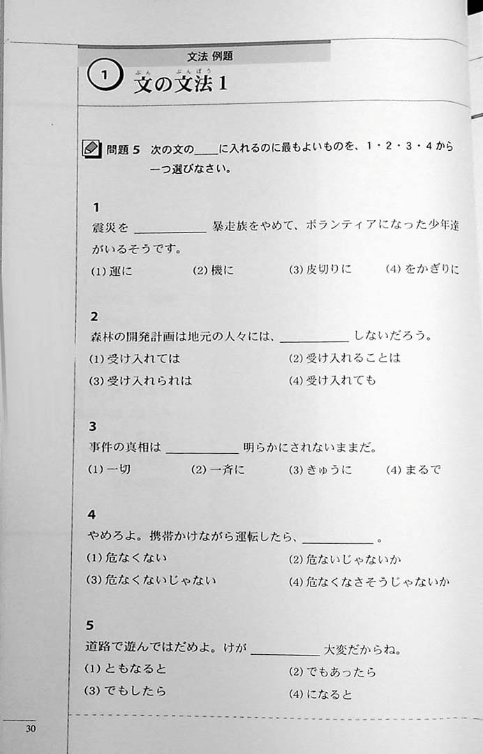 The Preparatory Course for the JLPT N1 Grammar Page 30