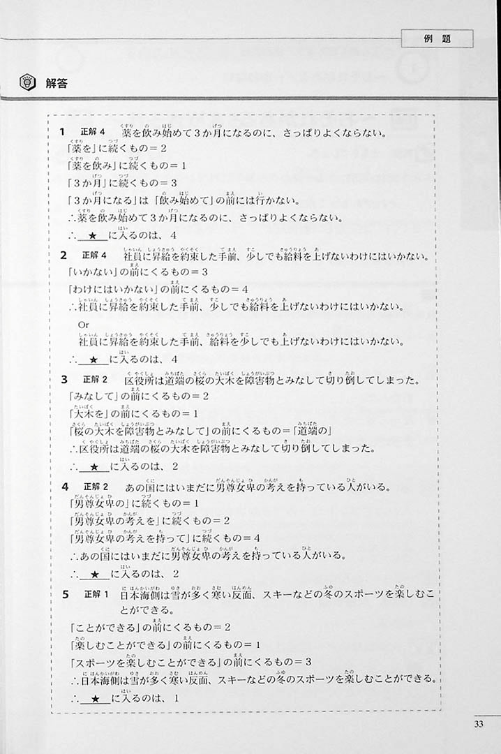 The Preparatory Course for the JLPT N1 Grammar Page 33