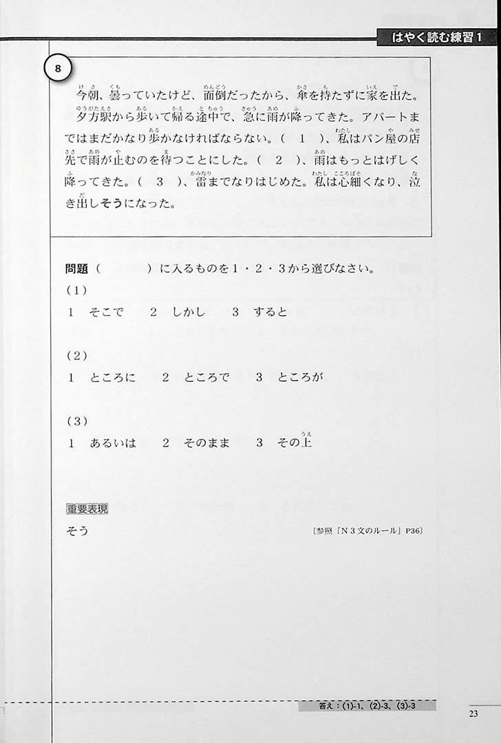The Preparatory Course for the JLPT N2 Reading Page 23