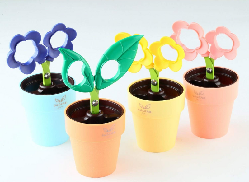 Nikken Cutlery Flower Scissors (Yellow, Green, Purple and Pink)
