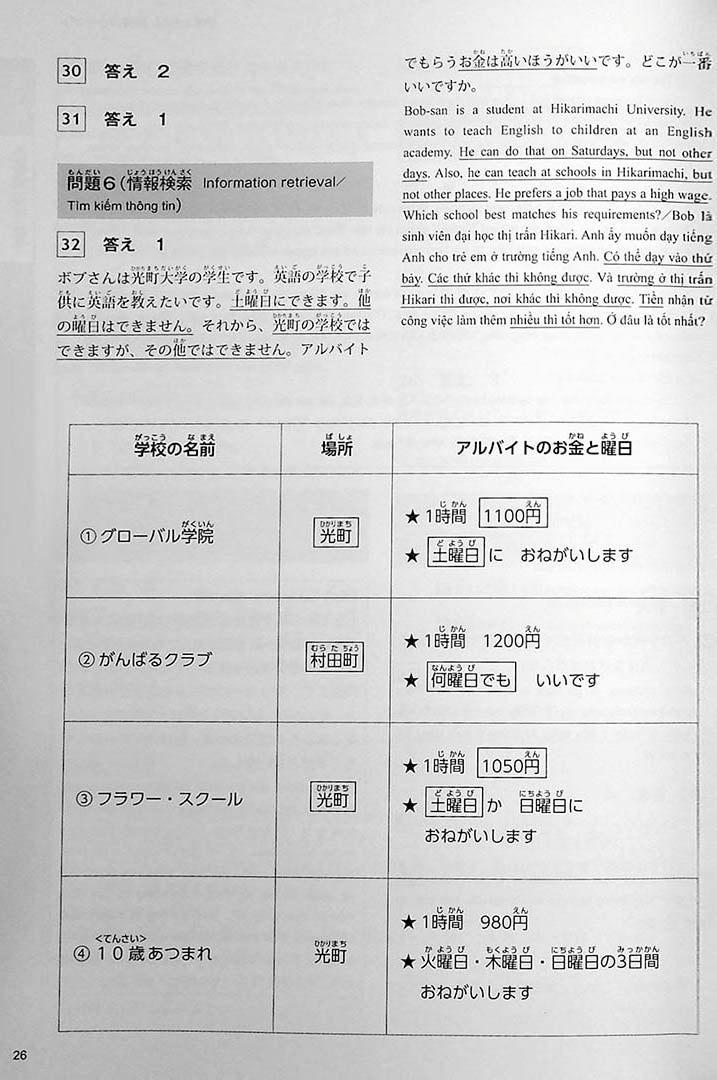 The Best Practice Tests for the Japanese Language Proficiency Test N5 Page 26