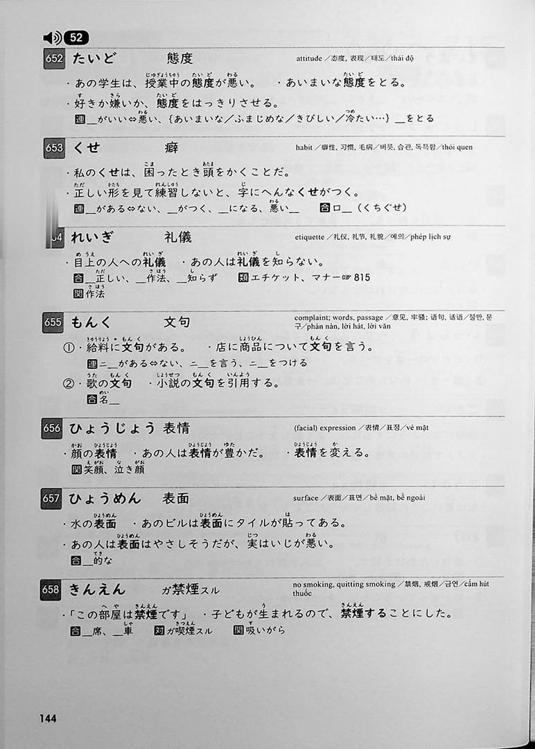 Japanese Language Proficiency Test Vocabulary Training by Ear - N3 (Revised Edition)