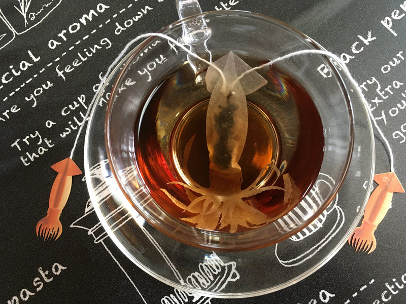 Squid (Ika) and Octopus (Tako) Kaiju Tea by Ocean Tea bag - Kraken - Cthulhu Tea
