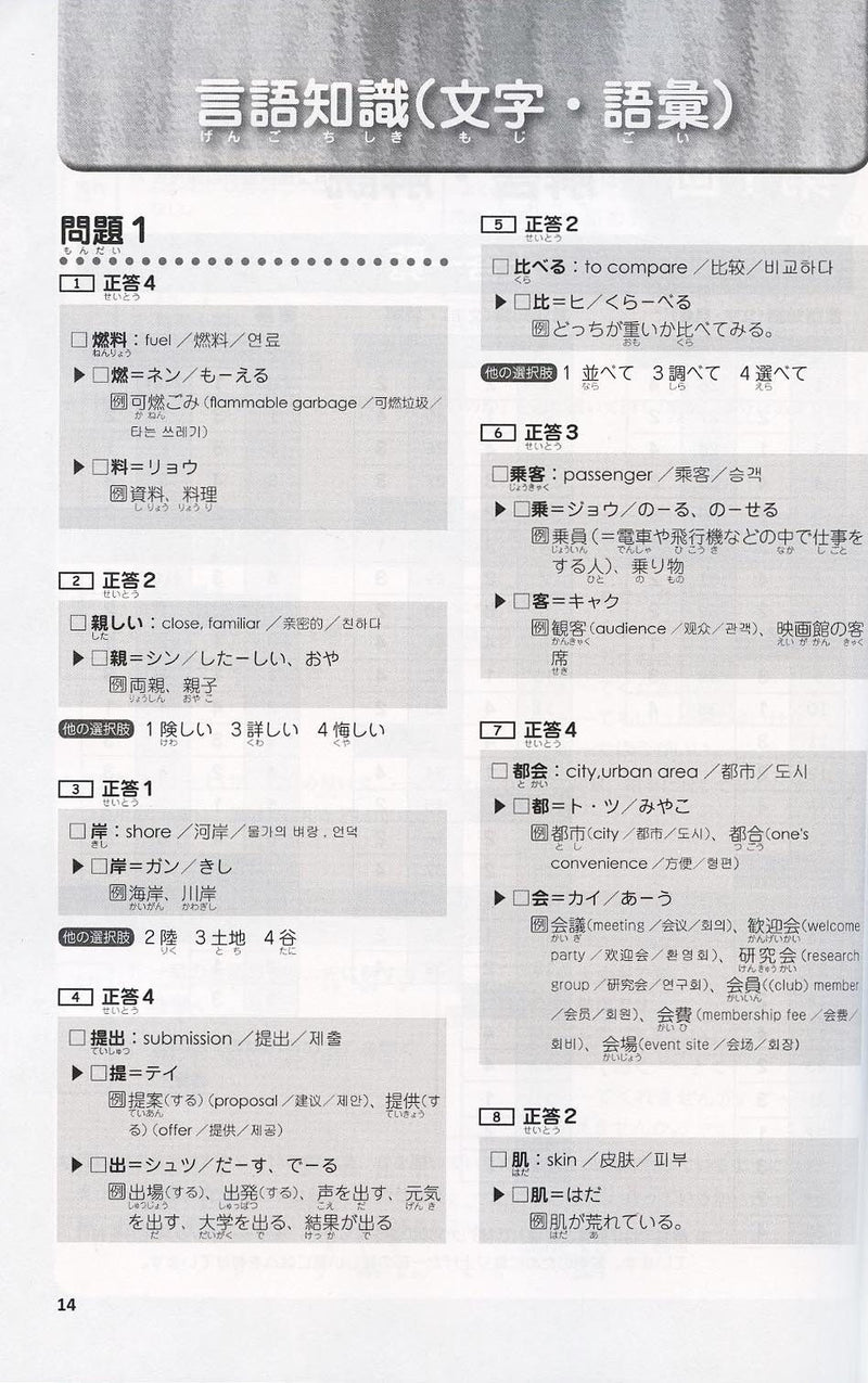 Japanese Language Proficiency Test N3 - Complete Mock Exams - White Rabbit Japan Shop - 4