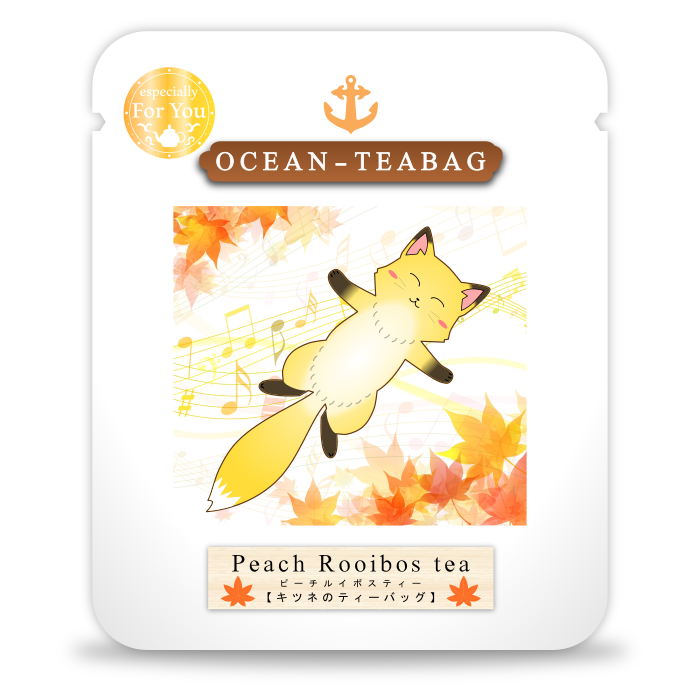 Fox Peach Rooibos Tea by Ocean Tea Bag