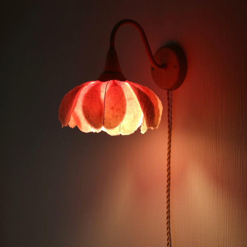 Bracket New Rose Lantern by Sachie Muramatsu (Orange & Pink, Red, White, Blue, Pink, Brown)