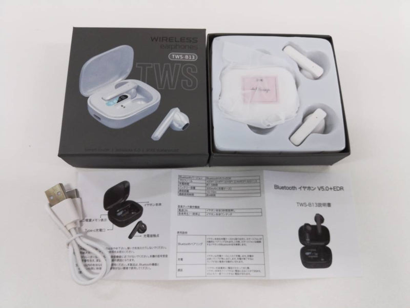 Ank Rouge Novelty Fair Ank Rouge Wireless Earphones TWS-B13 White V5.0+EDR