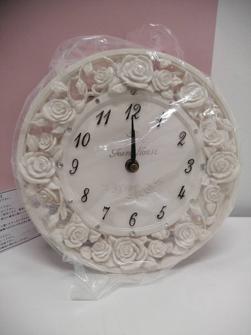 Romantic Princess Shine Rose Wall Clock