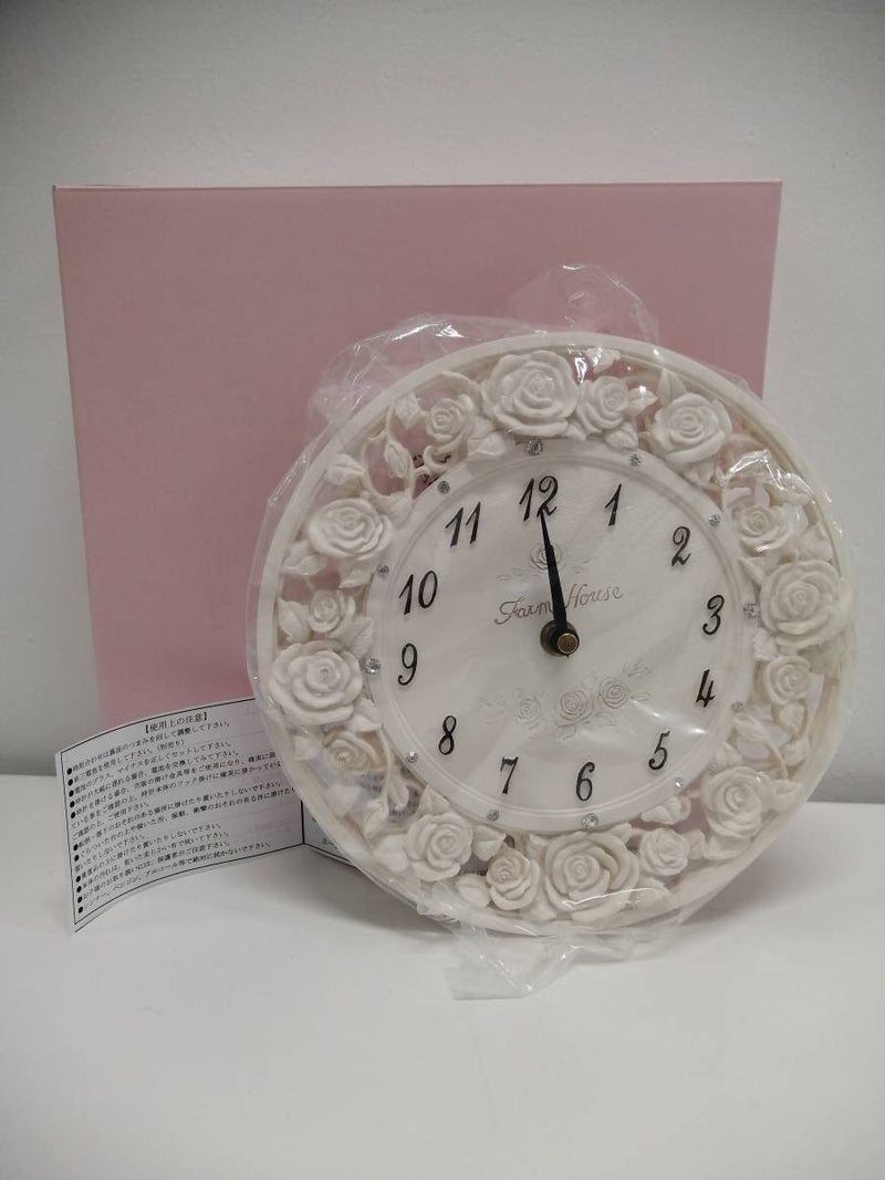Romantic Princess Shine Rose Wall Clock