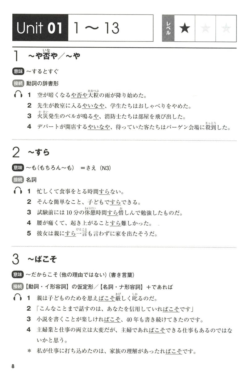 Mimi kara Oboeru: Mastering "Grammar" through Auditory Learning -  New JLPT N1 (w/CD) - White Rabbit Japan Shop - 2
