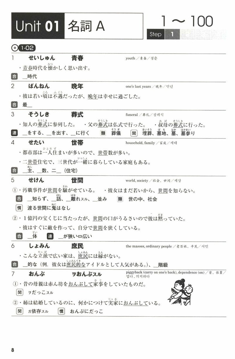 Mimi kara Oboeru: Mastering "Vocabulary" through Auditory Learning - New JLPT N1 - White Rabbit Japan Shop - 2