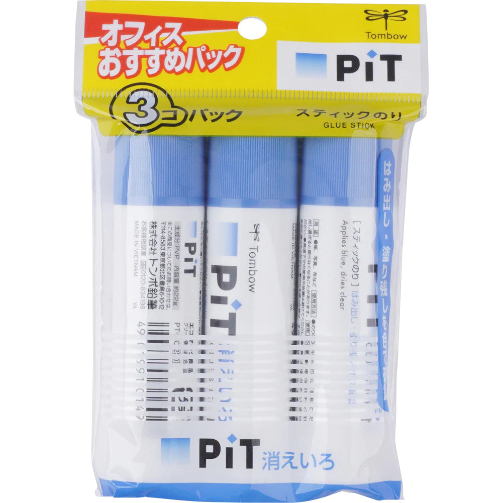 Tombow Glue Stick Kieiro Pit S 3 Pieces Pack
