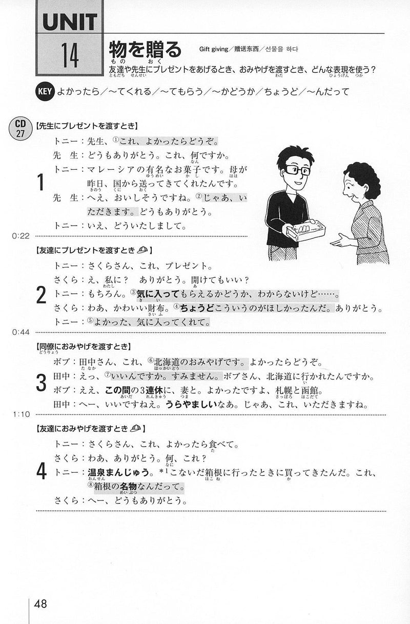 Nihongo Kaiwa Training [Conversation Training - CD Included] - White Rabbit Japan Shop - 2
